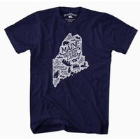 Maine Vacationland Navy T-Shirt