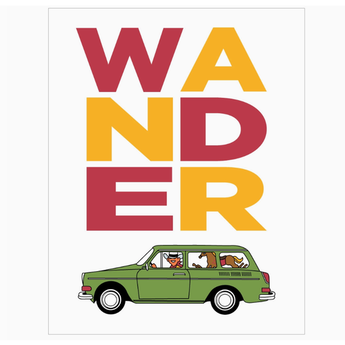 Fridgedoor Wander VW Wagon Magnet 