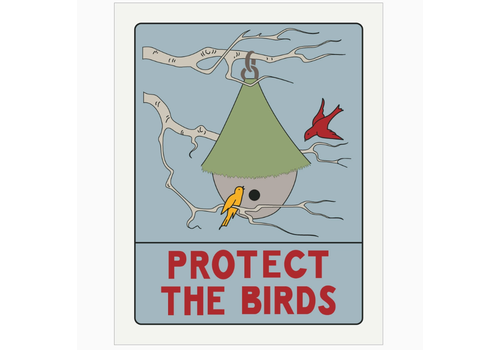  Fridgedoor Protect the Birds Magnet 