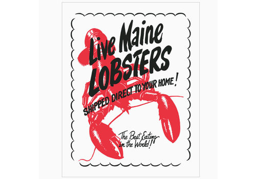  Fridgedoor Live Maine Lobsters Retro Magnet 