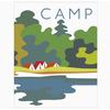 Fridgedoor Camp Colorful Campsite Magnet
