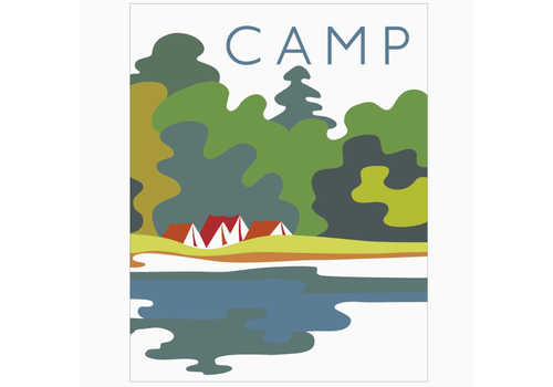  Fridgedoor Camp Colorful Campsite Magnet 