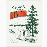 Camping in Maine Magnet