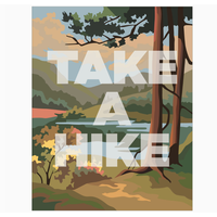 Take A Hike Woodland Scene Magnet