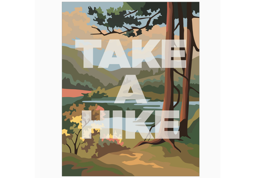  Fridgedoor Take A Hike Woodland Scene Magnet 