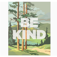 Be Kind Forest Scene Magnet