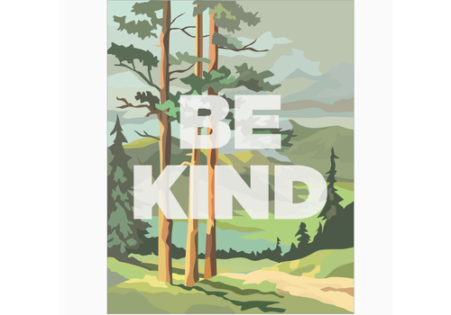  Fridgedoor Be Kind Forest Scene Magnet 