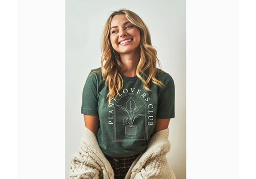  Oat Collective PLANT LOVERS CLUB T-shirt Heather Forest 