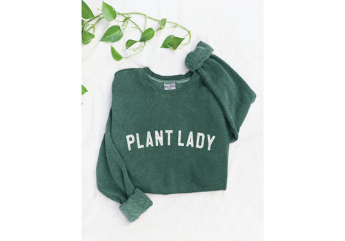  Oat Collective PLANT LADY Sweatshirt Dusty Forest 