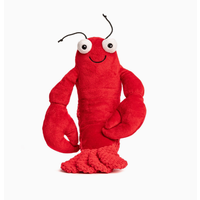 Floppy Lobster Plush Dog Toy Small