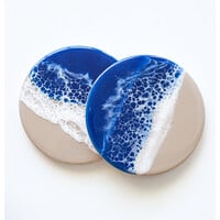 Ceramic / Resin Coaster Ocean Sand