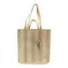 Joy Accessories Striped Jute Tote