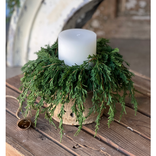  Emerald Falls Candle Ring 12" 