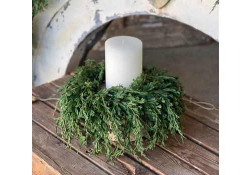  Emerald Falls Candle Ring 14" 