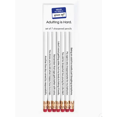  Snifty Adulting Is Hard Pencil Set 