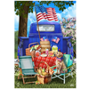 All American Picnic Garden Flag