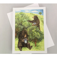 Picking Berries Card
