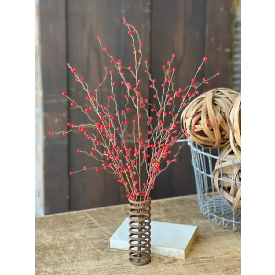 24" Heart Berry Spray