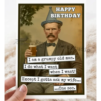 Gotta Ask My Wife Birthday Card