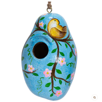 Bird Painted Gourd Birdhouse