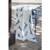 48" x 60" Lighthouse Navy Throw