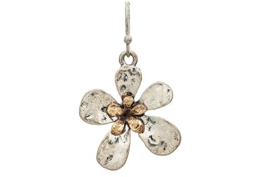  Rain Jewelry Collection Two Tone Fun Flower Earrings_ 