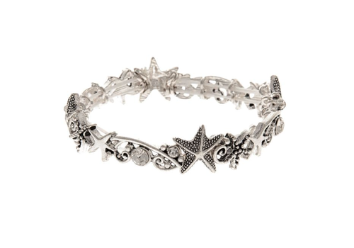  Rain Jewelry Collection Silver Crystal & Starfish Bracelet 