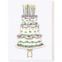 Hamster with Cake Card