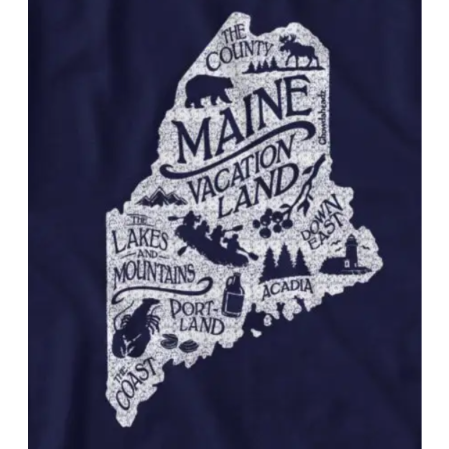 Maine Vacationland Navy T-Shirt