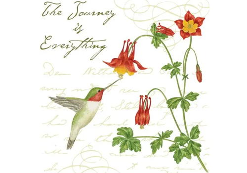  Alice's Cottage Flour Sack Towel the Journey is Everything 