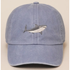 Fashion City Shark Embroidered Cotton Baseball Cap