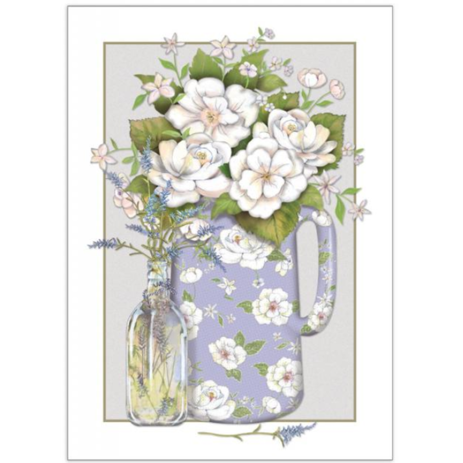 Roses & Pitcher Sympathy Card