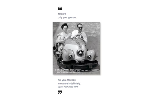  Borealis Press Only Young Once Card 