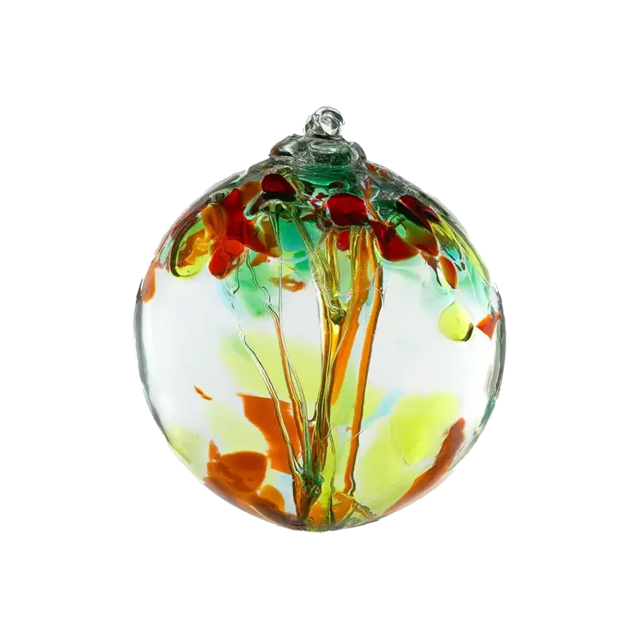 Blown Glass Tree of Enchantment Ball 2"