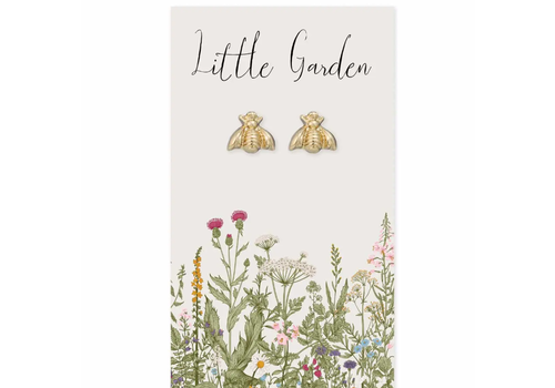  ZAD Little Garden Gold Bee Post Earrings 