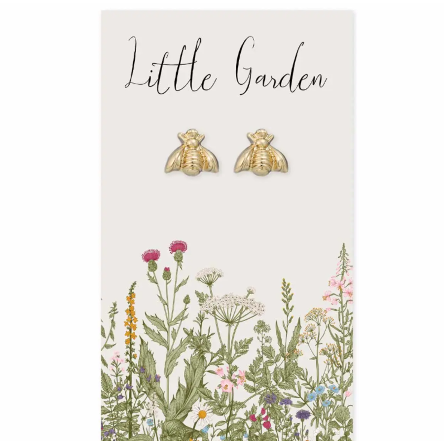 Little Garden Gold Bee Post Earrings