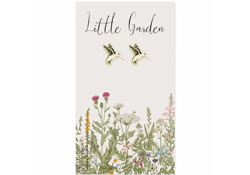  ZAD Little Garden Gold Bird Post Earrings 