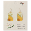 ZAD Cottage Floral Dried Sunflower Earrings