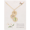 ZAD Honey Comb Dried Flower Necklace