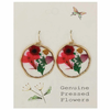 ZAD Large Circle Bouquet Dried Flower Earrings