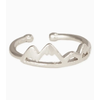 ZAD Silver Peaks Mountain Adjustable Ring