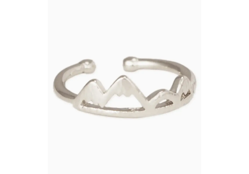  ZAD Silver Peaks Mountain Adjustable Ring 