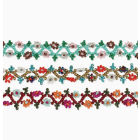 Beaded Flower Choker
