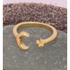 ZAD Gold Star Moon Adjustable Toe Ring