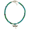 ZAD Mystic River Dragonfly Stone Anklet