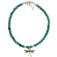 Mystic River Dragonfly Stone Anklet