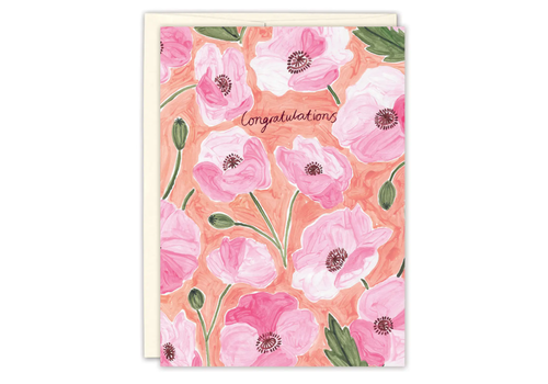  Biely & Shoaf Watercolor Floral Congrats Card 
