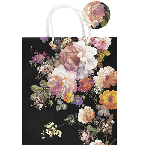  Peter Pauper Press Midnight Floral Gift Bag 