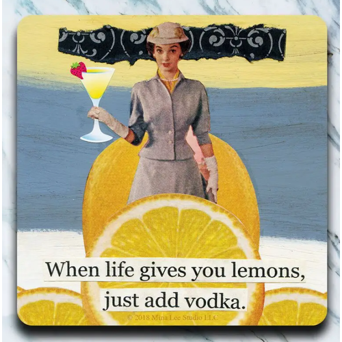  High Cotton Gifts Life Gives You Lemons Coaster 