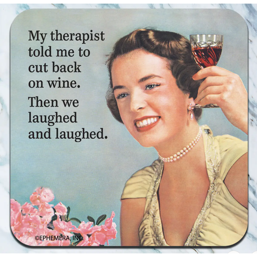  High Cotton Gifts Cut Back on Wine Coaster 